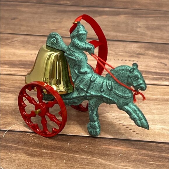 1995 HALLMARK SHOWCASE ORNAMENT QK1027 THE FIREMAN TURN OF THE CENTURY PARADE - Picture 4 of 11